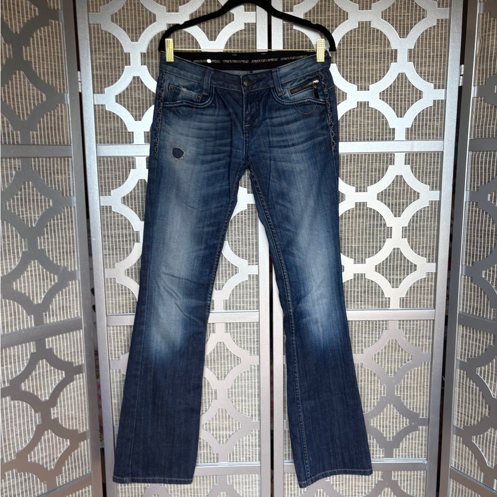 ReRock For Express Dark Wash Boot Cut Jeans
